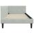 Cadru de pat colțar Altele cu headboard Gri deschis 90 x 200 cm GartenMobel Dekor