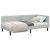 Cadru de pat colțar Altele cu headboard Gri deschis 90 x 200 cm GartenMobel Dekor
