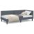 Cadru de pat colțar Altele cu headboard Gri închis 90 x 200 cm GartenMobel Dekor