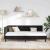Cadru de pat colțar Altele cu headboard Negru 90 x 200 cm GartenMobel Dekor
