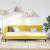 Cadru de pat colțar Altele cu headboard Galben 90 x 200 cm GartenMobel Dekor