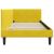 Cadru de pat colțar Altele cu headboard Galben 90 x 200 cm GartenMobel Dekor