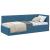 Cadru de pat colțar cu headboard albastru 80 x 200 cm Catifea GartenMobel Dekor