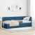 Cadru de pat colțar cu headboard albastru 80 x 200 cm Catifea GartenMobel Dekor