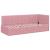 Cadru de pat colțar cu headboard Roz 80 x 200 cm Catifea GartenMobel Dekor