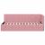Cadru de pat colțar cu headboard Roz 80 x 200 cm Catifea GartenMobel Dekor