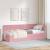 Cadru de pat colțar cu headboard Roz 80 x 200 cm Catifea GartenMobel Dekor