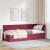 Cadru de pat colțar cu headboard bordo 80 x 200 cm Catifea GartenMobel Dekor