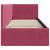 Cadru de pat colțar cu headboard bordo 80 x 200 cm Catifea GartenMobel Dekor