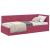 Cadru de pat colțar cu headboard bordo 80 x 200 cm Catifea GartenMobel Dekor