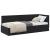 Cadru de pat colțar cu headboard Negru 80 x 200 cm Catifea GartenMobel Dekor