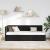 Cadru de pat colțar cu headboard Negru 80 x 200 cm Catifea GartenMobel Dekor