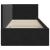 Cadru de pat colțar cu headboard Negru 80 x 200 cm Catifea GartenMobel Dekor
