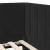 Cadru de pat colțar cu headboard Negru 80 x 200 cm Catifea GartenMobel Dekor