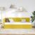 Cadru de pat colțar cu headboard Galben 80 x 200 cm Catifea GartenMobel Dekor