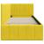 Cadru de pat colțar cu headboard Galben 80 x 200 cm Catifea GartenMobel Dekor