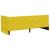 Cadru de pat colțar cu headboard Galben 80 x 200 cm Catifea GartenMobel Dekor