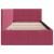 Cadru de pat colțar cu headboard bordo 90 x 190 cm Catifea GartenMobel Dekor