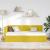 Cadru de pat colțar cu headboard Galben 90 x 190 cm Catifea GartenMobel Dekor