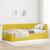 Cadru de pat colțar cu headboard Galben 90 x 190 cm Catifea GartenMobel Dekor