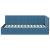 Cadru de pat colțar cu headboard albastru 90 x 200 cm Catifea GartenMobel Dekor