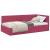 Cadru de pat colțar cu headboard bordo 90 x 200 cm Catifea GartenMobel Dekor