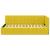 Cadru de pat colțar cu headboard Galben 90 x 200 cm Catifea GartenMobel Dekor