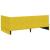 Cadru de pat colțar cu headboard Galben 90 x 200 cm Catifea GartenMobel Dekor