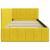 Cadru de pat colțar cu headboard Galben 90 x 200 cm Catifea GartenMobel Dekor