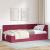 Cadru de pat colțar cu headboard bordo 100 x 200 cm Catifea GartenMobel Dekor