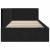 Cadru de pat colțar cu headboard Negru 100 x 200 cm Catifea GartenMobel Dekor
