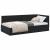 Cadru de pat colțar cu headboard Negru 100 x 200 cm Catifea GartenMobel Dekor