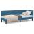 Cadru de pat colțar cu headboard albastru 80 x 200 cm Catifea GartenMobel Dekor