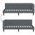 Cadru de pat colțar cu headboard Gri închis 80 x 200 cm Catifea GartenMobel Dekor