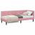 Cadru de pat colțar cu headboard Roz 80 x 200 cm Catifea GartenMobel Dekor