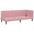 Cadru de pat colțar cu headboard Roz 80 x 200 cm Catifea GartenMobel Dekor