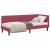 Cadru de pat colțar cu headboard bordo 80 x 200 cm Catifea GartenMobel Dekor