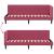 Cadru de pat colțar cu headboard bordo 80 x 200 cm Catifea GartenMobel Dekor