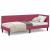 Cadru de pat colțar cu headboard bordo 80 x 200 cm Catifea GartenMobel Dekor