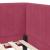 Cadru de pat colțar cu headboard bordo 80 x 200 cm Catifea GartenMobel Dekor