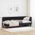 Cadru de pat colțar cu headboard Negru 80 x 200 cm Catifea GartenMobel Dekor