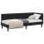 Cadru de pat colțar cu headboard Negru 80 x 200 cm Catifea GartenMobel Dekor