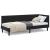 Cadru de pat colțar cu headboard Negru 80 x 200 cm Catifea GartenMobel Dekor