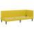 Cadru de pat colțar cu headboard Galben 80 x 200 cm Catifea GartenMobel Dekor