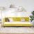 Cadru de pat colțar cu headboard Galben 80 x 200 cm Catifea GartenMobel Dekor