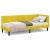 Cadru de pat colțar cu headboard Galben 80 x 200 cm Catifea GartenMobel Dekor