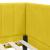 Cadru de pat colțar cu headboard Galben 80 x 200 cm Catifea GartenMobel Dekor