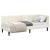 Cadru de pat colțar cu headboard Crem 80 x 200 cm Catifea GartenMobel Dekor