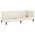 Cadru de pat colțar cu headboard Crem 80 x 200 cm Catifea GartenMobel Dekor