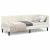 Cadru de pat colțar cu headboard Crem 80 x 200 cm Catifea GartenMobel Dekor